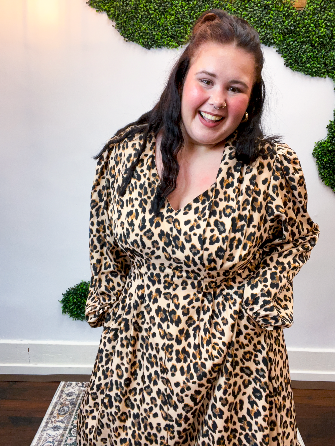 Leopard Muse Midi Dress