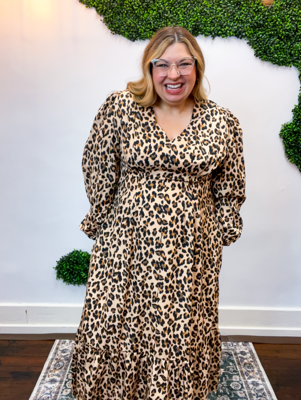 Leopard Muse Midi Dress
