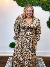 Leopard Muse Midi Dress