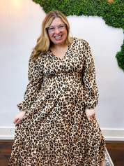 Leopard Muse Midi Dress