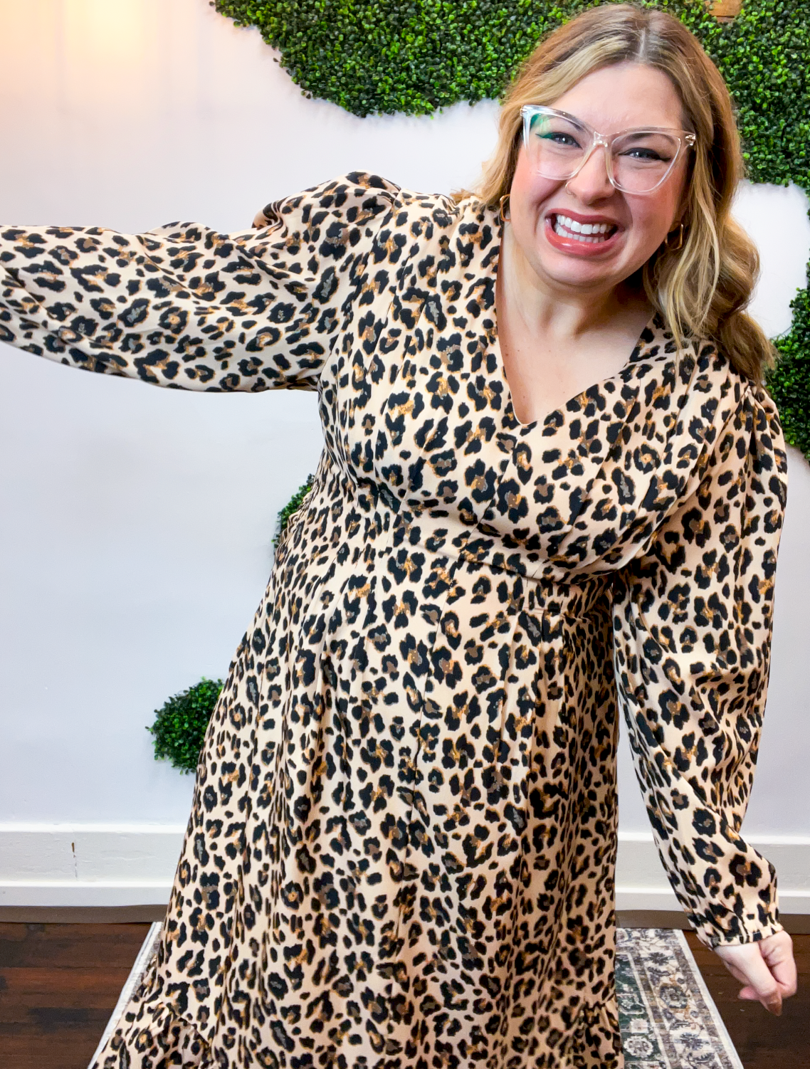 Leopard Muse Midi Dress