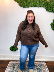 Espresso Cable Knit Sweater