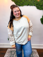 Easel | Sweetest Thing Lace Pullover