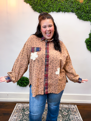 Easel | Pretty in Patches Floral Top