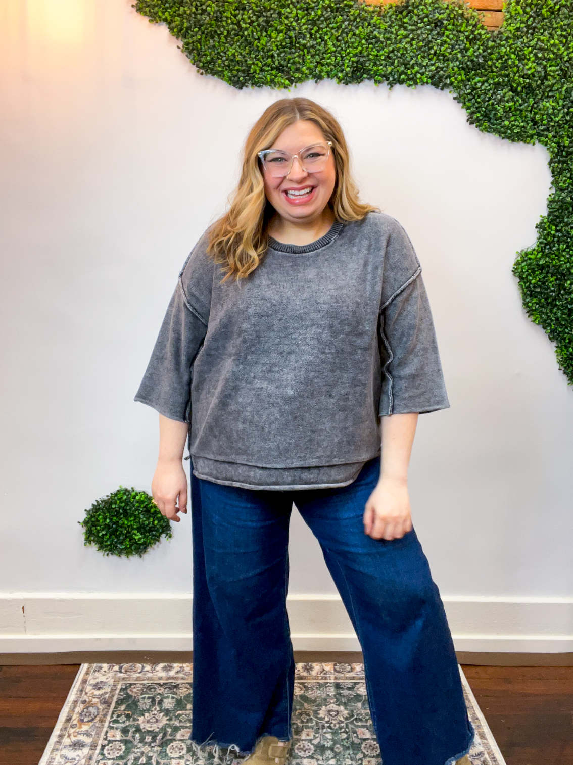 Weathered & Worn Sweater in Black
