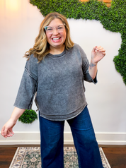 Weathered & Worn Sweater in Black
