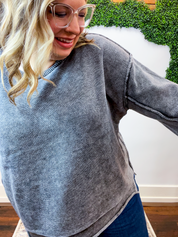 Weathered & Worn Sweater in Black