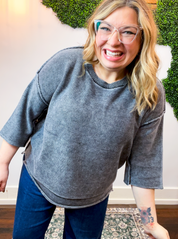 Weathered & Worn Sweater in Black
