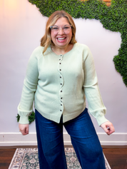 Pistachio Wave Cardigan