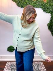 Pistachio Wave Cardigan