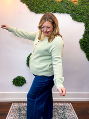 Pistachio Wave Cardigan