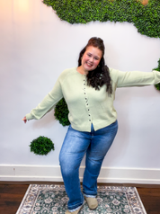 Pistachio Wave Cardigan