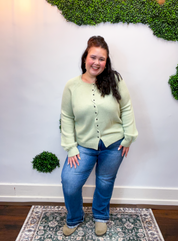 Pistachio Wave Cardigan