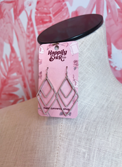 Diamond Cut Drop Earrings *Final Sale*