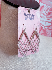 Diamond Cut Drop Earrings *Final Sale*
