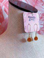 Amber Glow Drop Earrings *Final Sale*