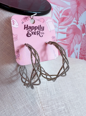 Twisted Sparkle Hoop Earrings *Final Sale*