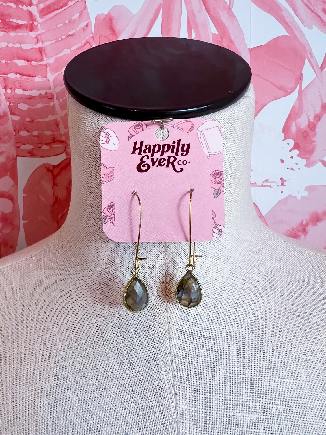 Labradorite Flash Drop Earrings *Final Sale*