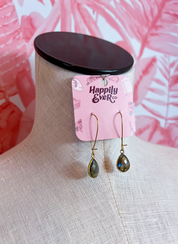 Labradorite Flash Drop Earrings *Final Sale*