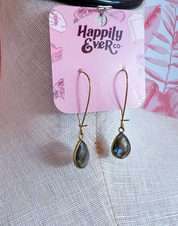 Labradorite Flash Drop Earrings *Final Sale*