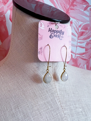 Moonstone Glow Drop Earrings *Final Sale*