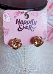 Tied Together Stud Earrings  *Final Sale*