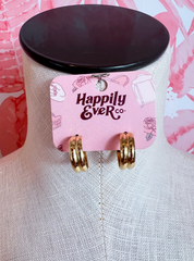 Double Groove Hoops  *Final Sale*