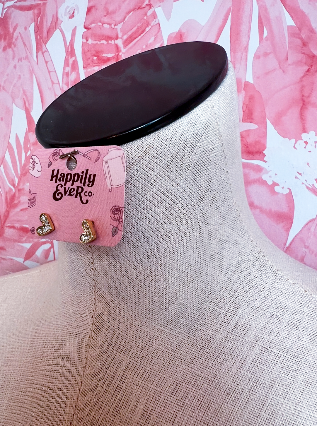 Sweetheart Stud Earrings *Final Sale*