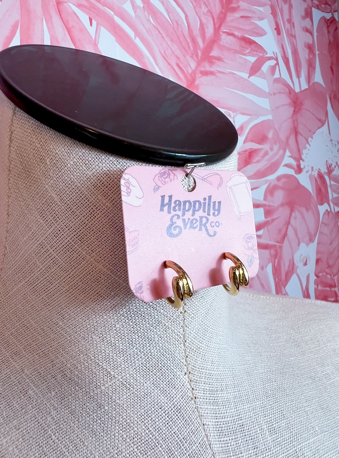 Sculpted Wave Huggie Hoops *Final Sale*