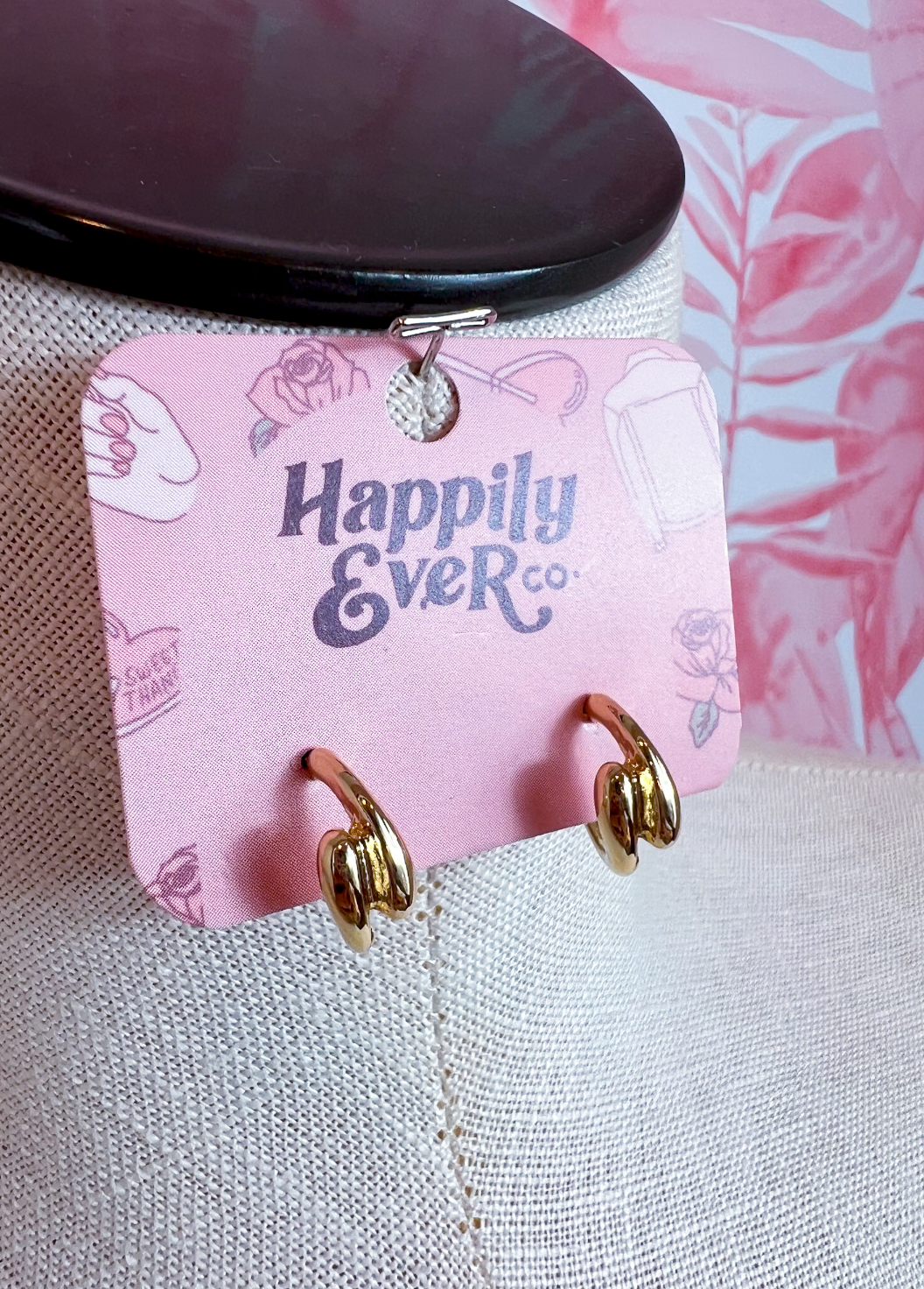 Sculpted Wave Huggie Hoops *Final Sale*