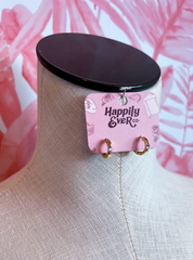 Marquise Sparkle Huggie Hoops *Final Sale*