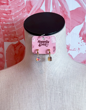 Iridescent Charm Huggie Hoops *Final Sale*