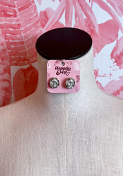 Baroque Pearl Stud Earrings in Silver *Final Sale*