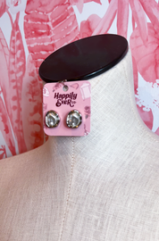 Baroque Pearl Stud Earrings in Silver *Final Sale*
