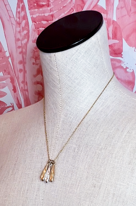 Triple Drop Necklace  *Final Sale*