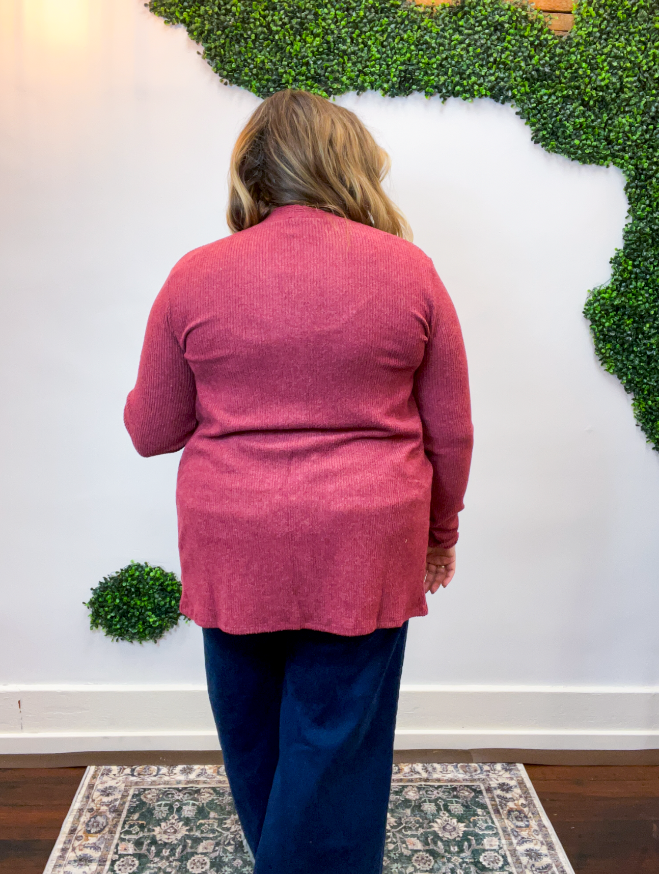 Cider Season Cardigan in Burgundy