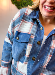 Crossroads Plaid Thermal Shacket