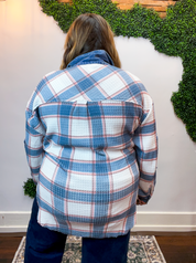Crossroads Plaid Thermal Shacket