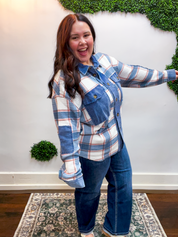 Crossroads Plaid Thermal Shacket