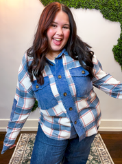Crossroads Plaid Thermal Shacket