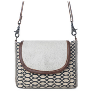 Myra | Hairon Flap & Honey Bee Design Small & Cross Body Bag *FINAL SALE*
