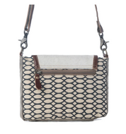 Myra | Hairon Flap & Honey Bee Design Small & Cross Body Bag *FINAL SALE*