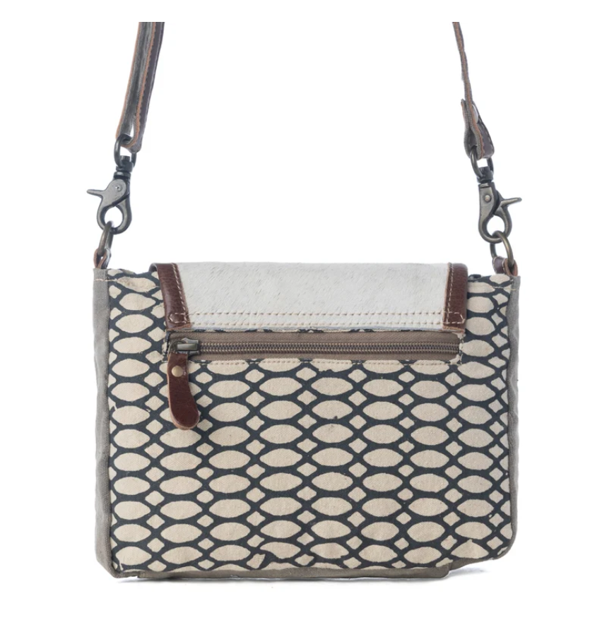 Myra | Hairon Flap & Honey Bee Design Small & Cross Body Bag *FINAL SALE*