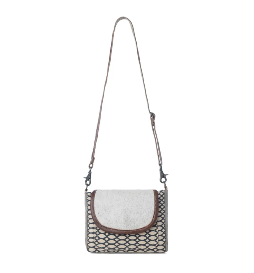 Myra | Hairon Flap & Honey Bee Design Small & Cross Body Bag *FINAL SALE*