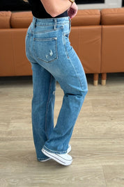 High Rise Tummy Control 90's Straight Judy Blue Jeans