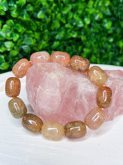 Cracked Stone Stretch Bracelet - Brown *Final Sale*