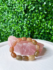 Cracked Stone Stretch Bracelet - Brown *Final Sale*
