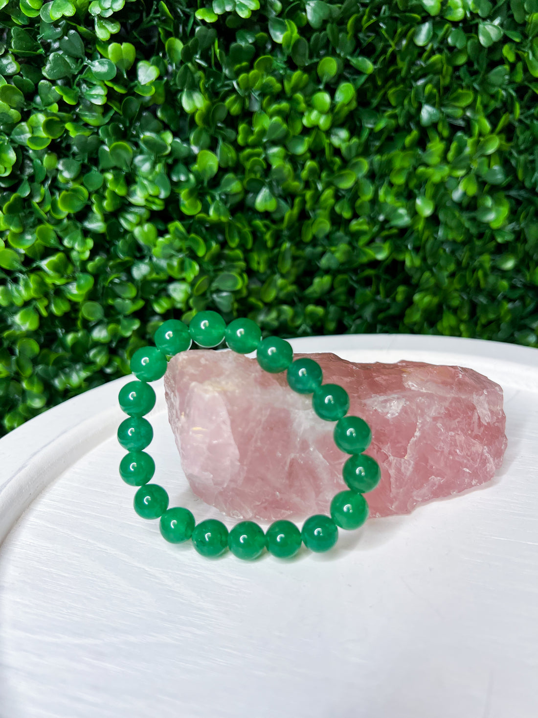 Semi Precious 10mm Green Adventurine Stretch Bracelet *Final Sale*