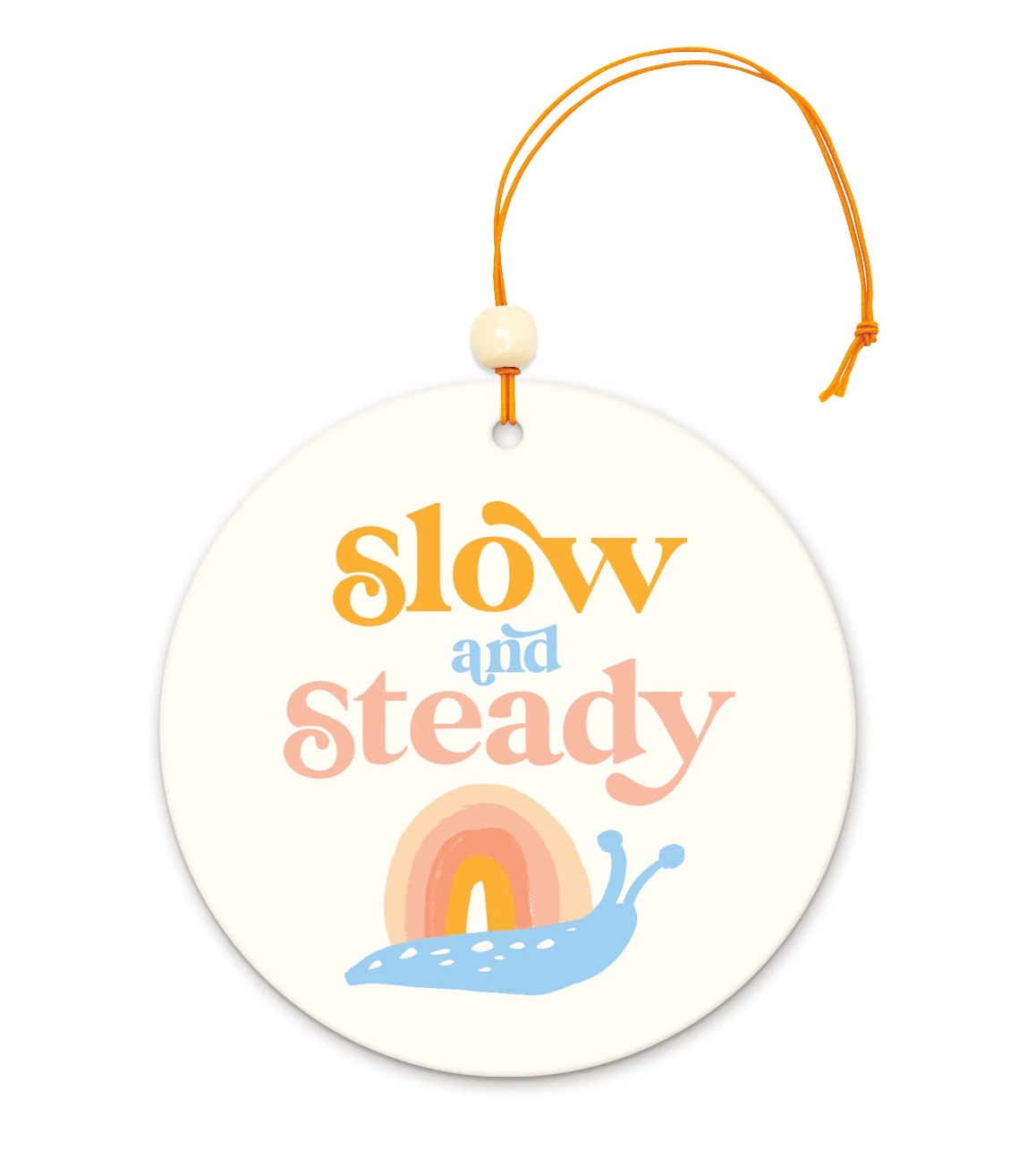 Slow and Steady Rainbow Snail Car Air Freshener