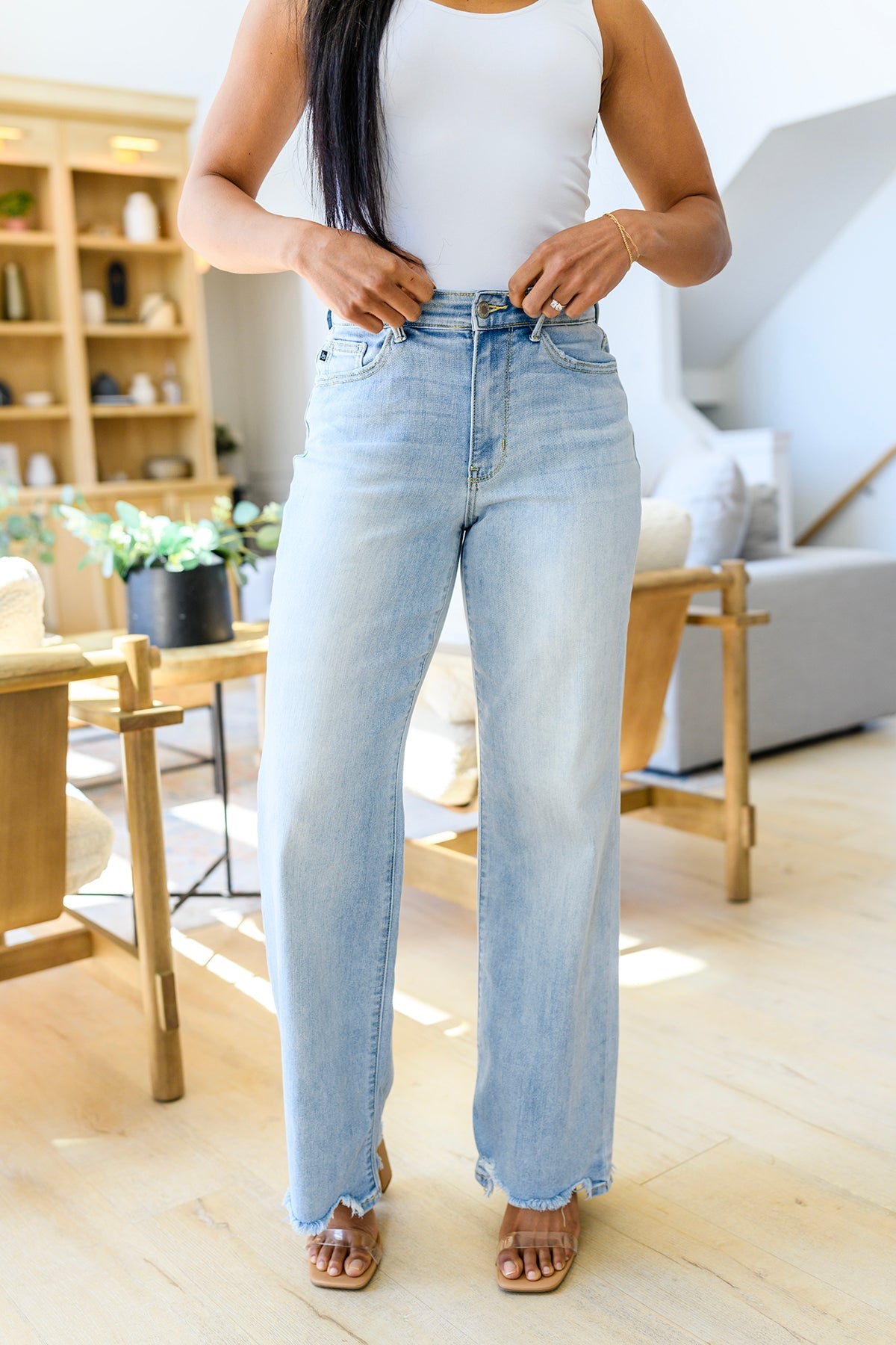 Tate High Rise Straight Judy Blue Jeans